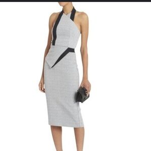 Dion Lee Asphalt Crepe Gray Fleck Dress XS